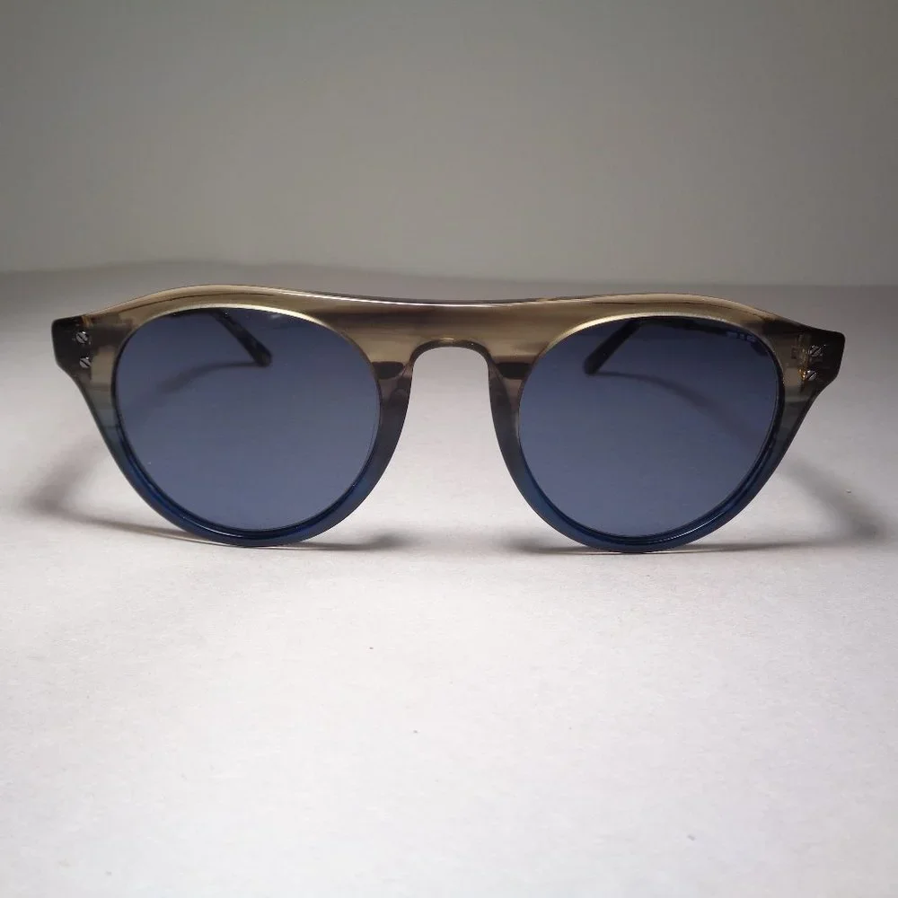Calvin Klein CK20701S Taupe Blue Horn New Men's Sunglasses